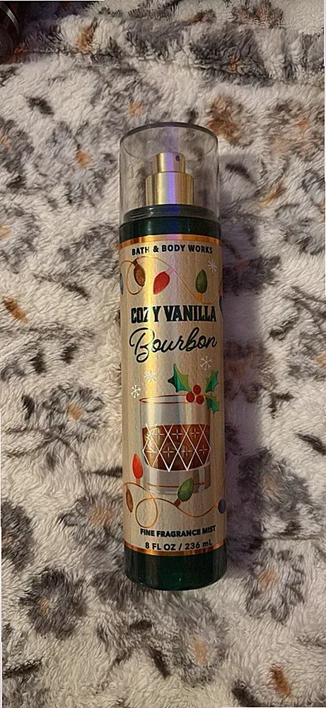Bath & Body Works Cozy Vanilla Bourbon Fine Fragrance Mist 8 fl oz 236 mL