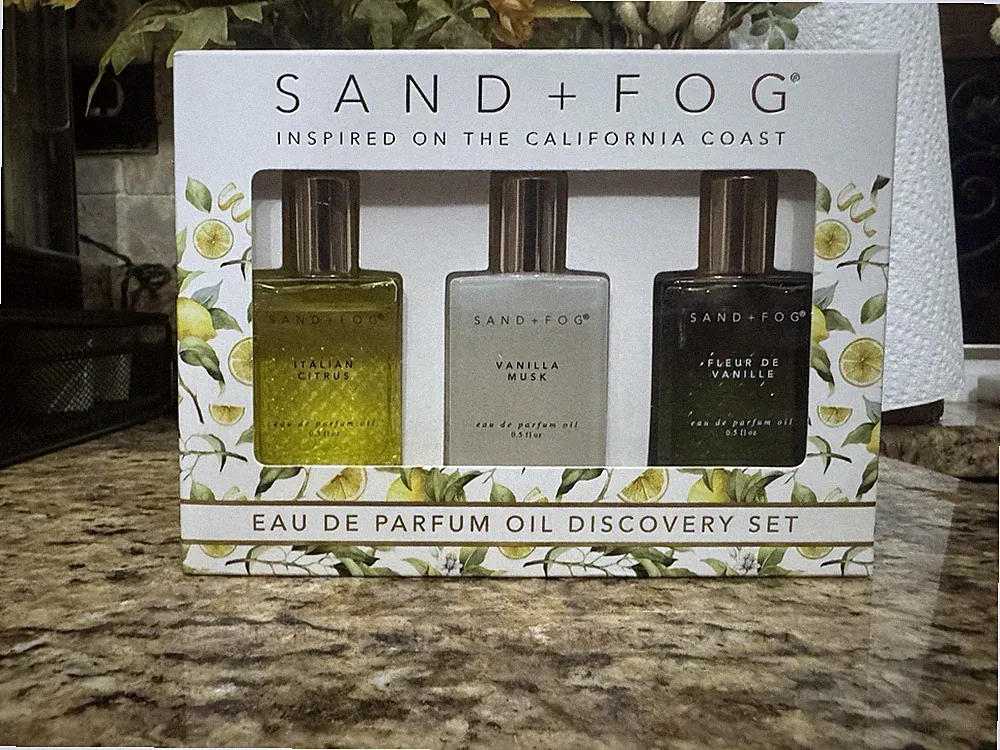 SAND + FOG Eau de Parfum Oil Set Rollerball Italian Citrus Vanilla Musk Fleur d...